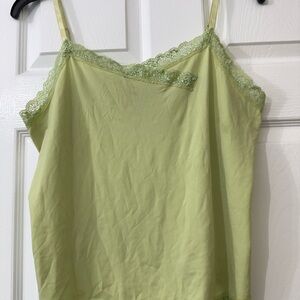 Lane Bryant Light Green Lace Camisole